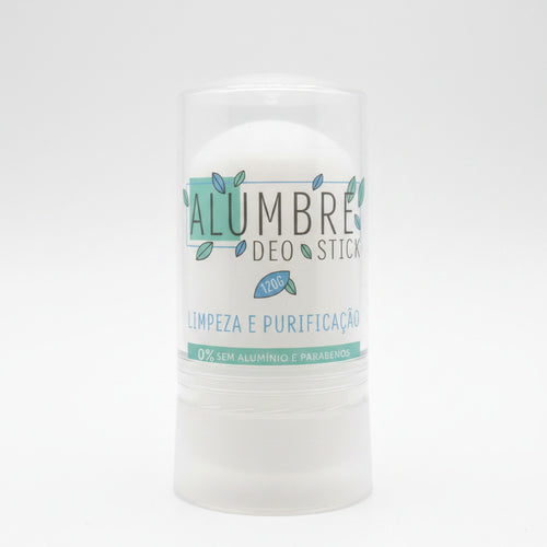 Alumbre deo stick 120 g on a white background
