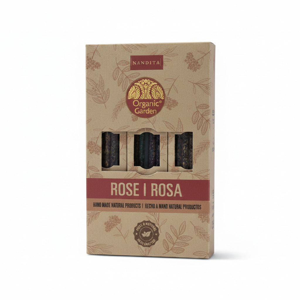 Box of 'Rose I Rosa' products by Organic Garden on a white background