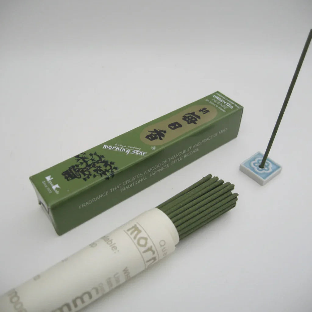 Incense sticks with packaging on a white background