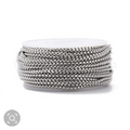 stainless steel chain on a white background